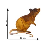 Dekofigur Maus im Rost Design, Rostfigur für den...