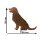 Dekofigur Hund im Rost Design, Rostfigur Labrador für den Garten, Gartendeko, Metalldeko