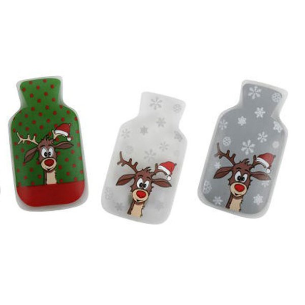 3er Set Taschenwärmer Rentier Didi (Wärmflaschenform) Wichtelgeschenk - Handwärmer