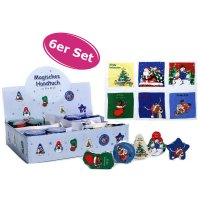 Magisches Handtuch Weihnachten (6er Set) tolles...