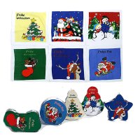 Magisches Handtuch Weihnachten (6er Set) tolles Wichtelgeschenk, Adventskalender Füllung etc.