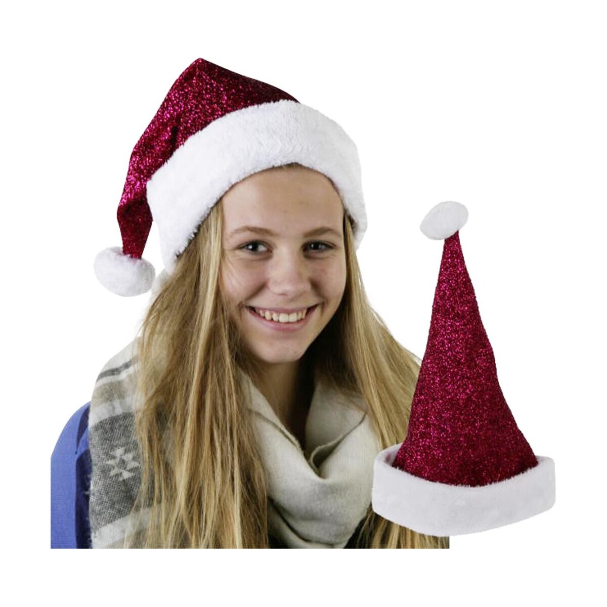 Produktbild von Weihnachtsmütze Lang Erwachsene Amxleh Weihnachtsmütze, Modischer