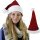 Weihnachtsmütze Glitzer, rot - Nikolausmütze - Weihnachtsfeier