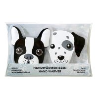 Taschenwärmer Hund, 2er Set - Wichtelgeschenk, Handwärmer, Taschenheizkissen