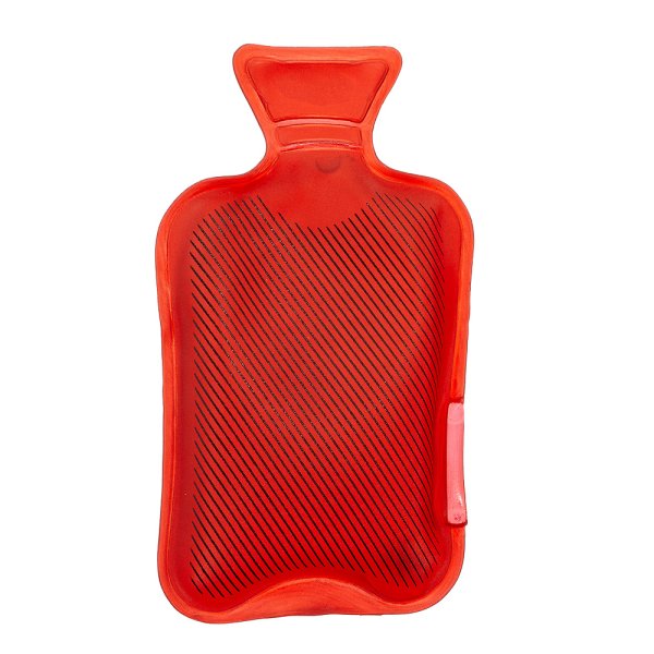 Taschenwärmer Wärmflasche, rot - Wichtelgeschenk, Handwärmer, Taschenheizkissen