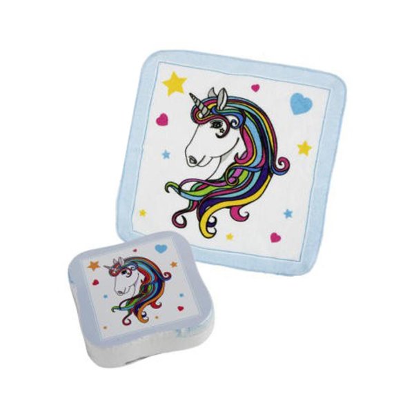 Magisches Handtuch Einhorn Luna - Kindergeschenk, Mädchengeschenk, Tombolapreis etc.