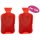 Taschenwärmer Wärmflasche, rot, 2er Set - Wichtelgeschenk, Handwärmer, Taschenheizkissen