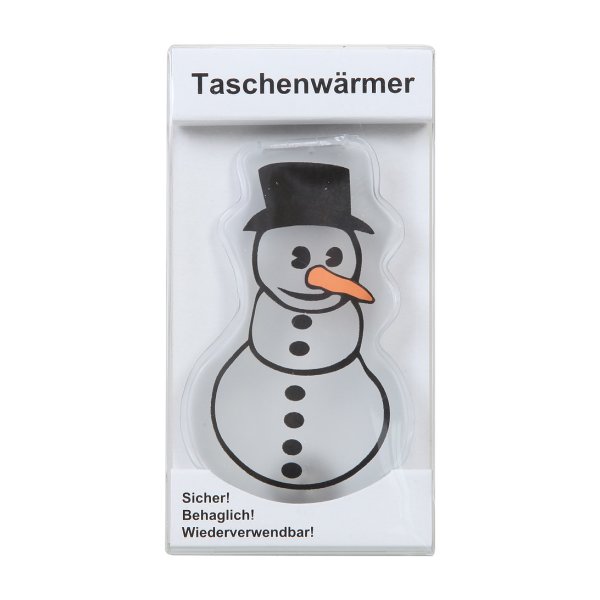 Taschenwärmer Schneemann - Wichtelgeschenk, Handwärmer, Taschenheizkissen
