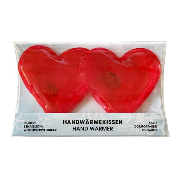 Taschenwärmer Herz, 2er Set - Wichtelgeschenk, Handwärmer, Taschenheizkissen