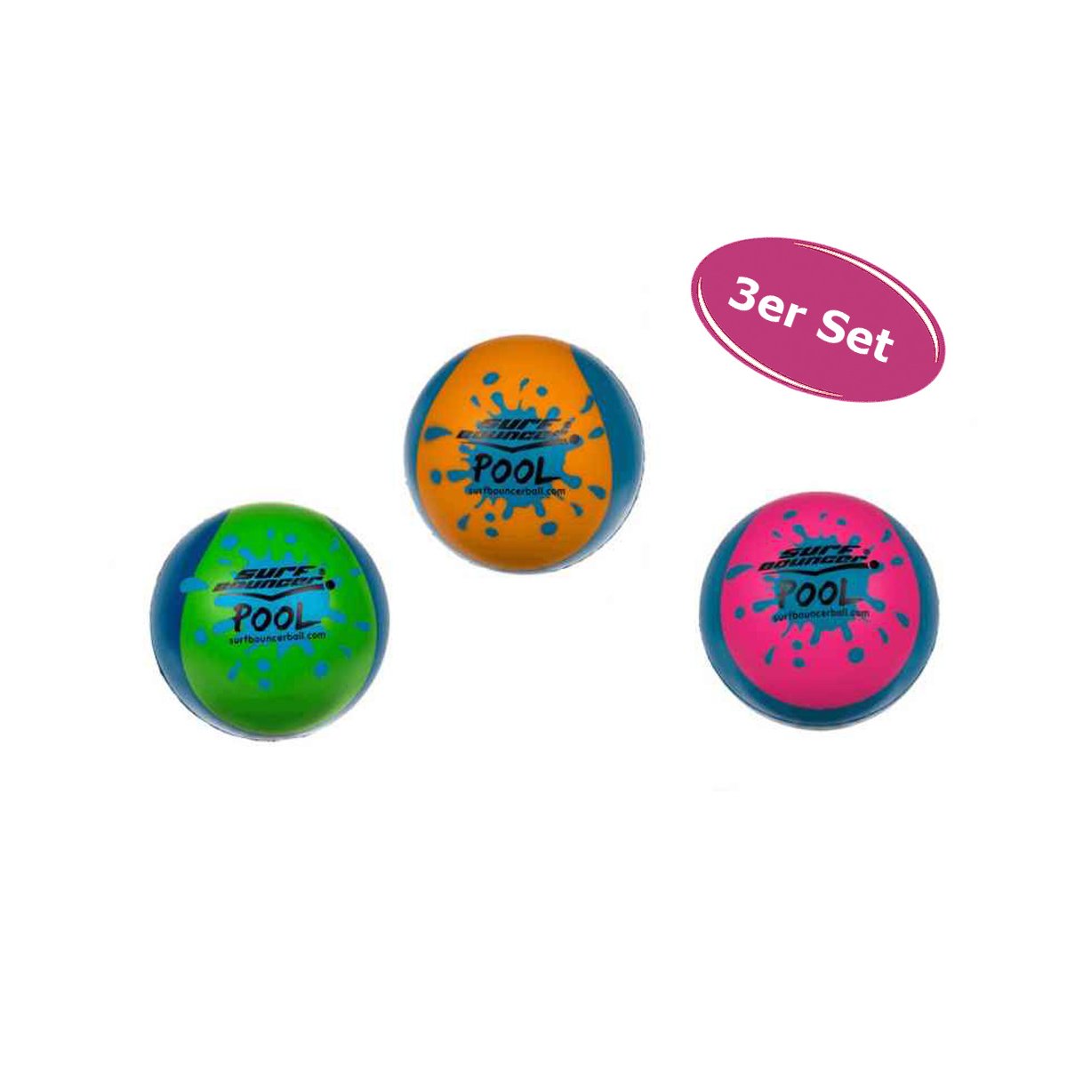 Palla saltatrice per piscina Surf Bouncer, ca. 7 cm, 3 colori assortiti
