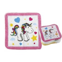 Magisches Handtuch süßes Einhorn - 30x30 cm -...