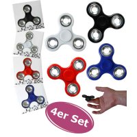 4er Set Finger Spinner, Hand Twister, Fidget Spinner,...