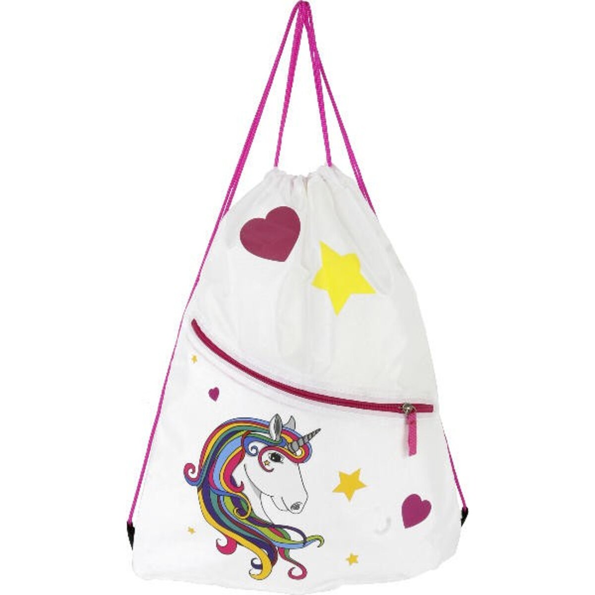 Einhorn Luna Sportbeutel – Turnbeutel Mit Einhorn-Figur, Regenbogen-Design (35x44 Cm)
