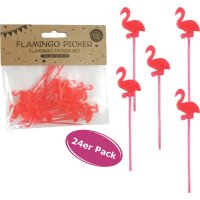 24x Cocktail Picker Flamingo - cooler Cocktail...