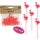 24x Cocktail Picker Flamingo - cooler Cocktail Früchte Picker & Partyaccessoire