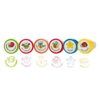 Lehrerstempel Fleitierchen 6er Set - Fleistempel,...