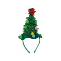 Haarreif mit Weihnachtsbaum - Haarschmuck, Weihnachtsfeier