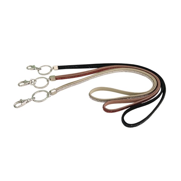 Schlüsselband Strass 3er Set (Erdtöne) - Glitzer Taschenanhänger, Schlüsselanhänger, Lanyard