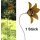 Gartenstecker Blume Typ 2 im Rost Design mit Silberkugel - Gartendeko, Terrassendekoration