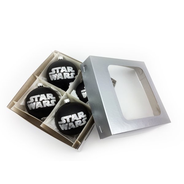 Baumkugel Star Wars (TM) 6er Set -  Weihnachtskugel für Star Wars Fans - Weihnachtsdeko