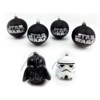 Baumkugel Star Wars (TM) 6er Set -  Weihnachtskugel für...