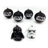 Baumkugel Star Wars (TM) 6er Set -  Weihnachtskugel...