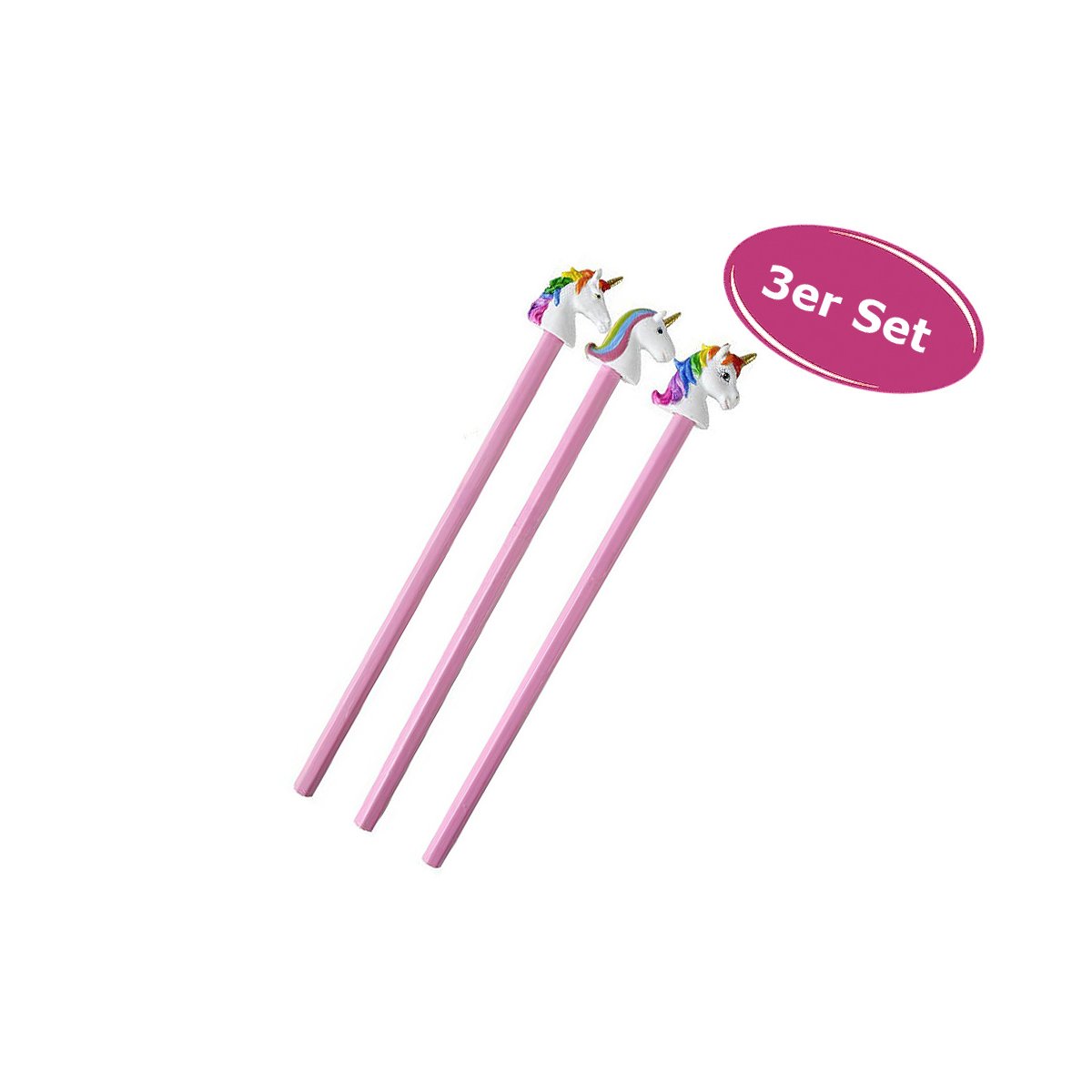 WUBAYI Einhorn Münzbeutel 2er Set - Kunstleder Geldbeutel Mit Kiss-Lock