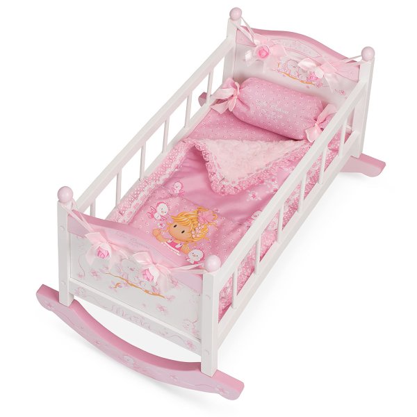 Puppenwiege "Maria" Wiege für Puppen - Puppenmöbel, Puppenbett, Puppe