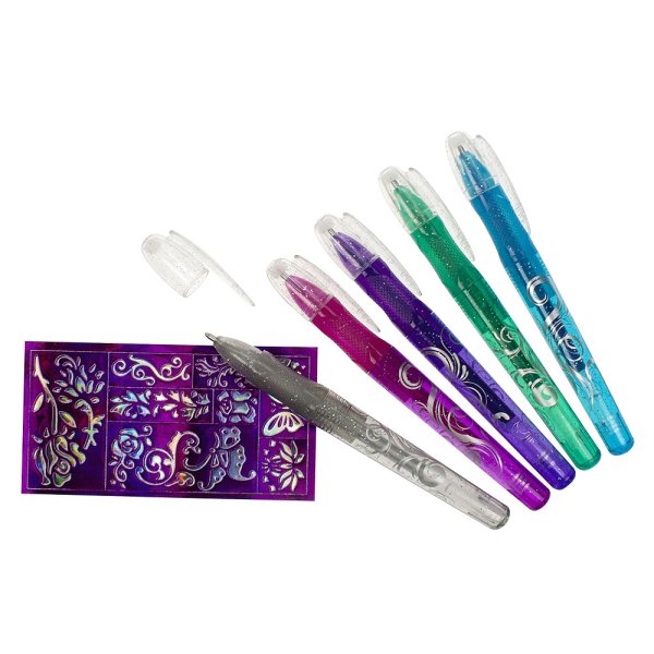 Gelstifte Tattoo Glitzer Set - Tattoo Schablone, Mdchengeschenk, Kindertattoo, Kindergeburtstag