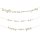 Girlande DIY gold 3er Set - Papiergirlande, Partygirlande, Silvester, Hochzeit, Geburtstag