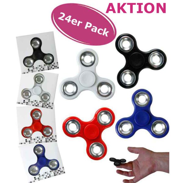AKTION - Finger Spinner - Hand Twister - 24er Set - Fidget Spinner - Hand Spinner - hochwertiges Kug