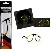 Knicklicht Deutschland als Leuchtbrille - Fussball...