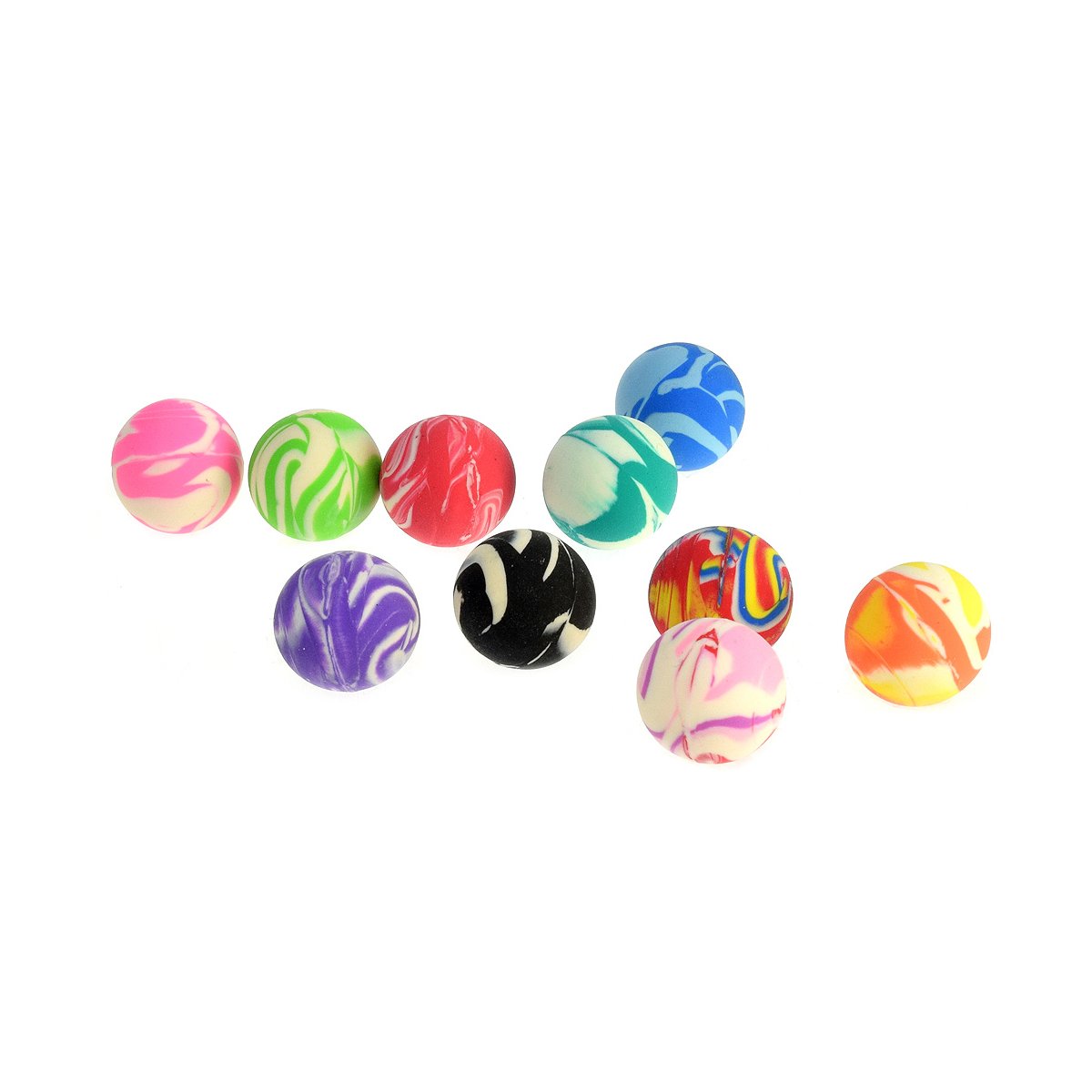 4x Smiley-Gummiball Mitgebsel Party Springball Kindergeburtstag Flummi 