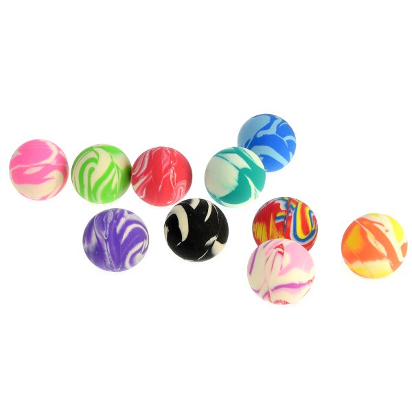 Flummi Ball, 10 Stück - Springball, Trickball, Hüpfball, Gummiball, Give Away, Kindergeburtstag