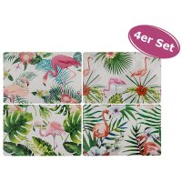 Tischset Tropical Flamingo, 4er Set - Platzmatte,...