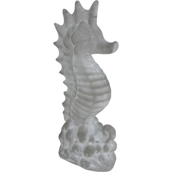 Seepferdchen Dekofigur H:23cm - maritime Deko, Betonfigur Seepferd, Badezimmerdeko