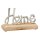 Deko Schriftzug Home aus Holz und Alu 17x11 cm - Mangoholz Dekoration für zuhause, Wohzimmer Deko