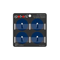 Spot on Magnethaken - 4er Set, klein, navy blau -...