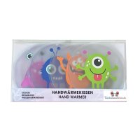 Taschenwärmer Monster 4er Set - Wichtelgeschenk, Handwärmer, Taschenheizkissen, Geschenk für Kinder