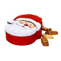 Keksdose Weihnachtsmann Santa Kopf - Gebäckdose...