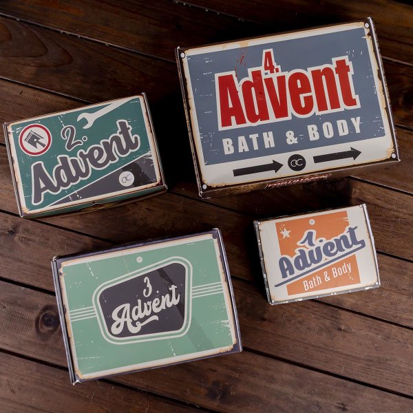 Adventskalender Wellness Geschenkset Advent for Men - Adventsbox, Mnnergeschenk