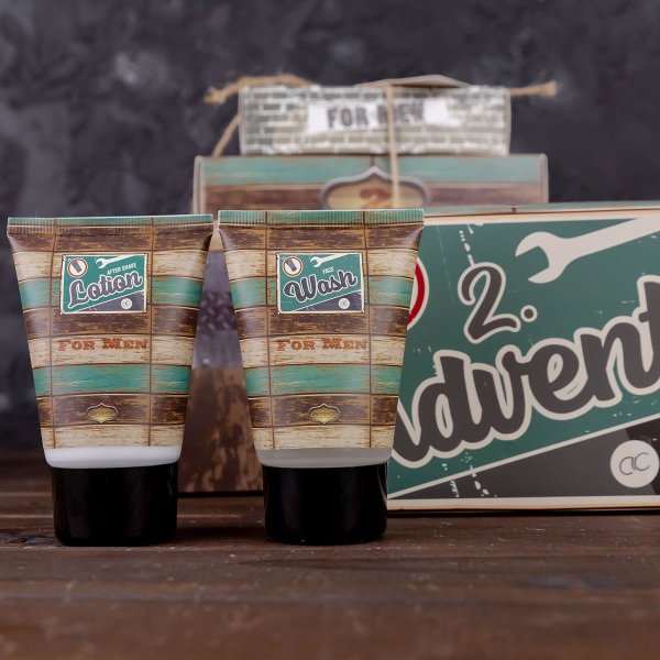 Adventskalender Wellness Geschenkset Advent for Men - Adventsbox, Mnnergeschenk