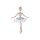 Baumschmuck Ballett Tänzerin weiss - Baumkugel Ballerina, Weihnachtsdeko, Christbaumkugel