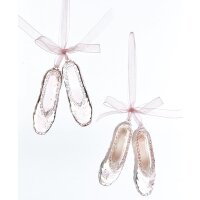 Baumschmuck Ballettschuhe (2er Set) - Baumkugel Ballerina, Weihnachtsdeko, Christbaumkugel