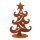 Dekofigur im Rost Design Weihnachtsbaum auf Platte - Rostfigur Tannenbaum, Rostdeko Haustüre, Weihnachten