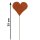 Gartenstecker Herz im Rost Design, H: 35 cm - Rostfigur für den Garten, Gartendeko
