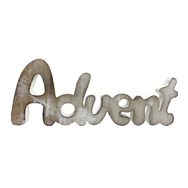 Deko Schriftzug Advent Holz - Weihnachtsdekoration, Weihnachten, Advent