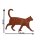 Dekofigur Katze gehend Gr.M im Rost Design, Rostfigur für den Garten, Gartendeko, Metalldeko