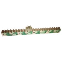Holz Adventskalender Tagesanzeiger Winterwald mit goldenem Stern L: 40cm - Adventsdeko, Weihnachten Deko, Advent