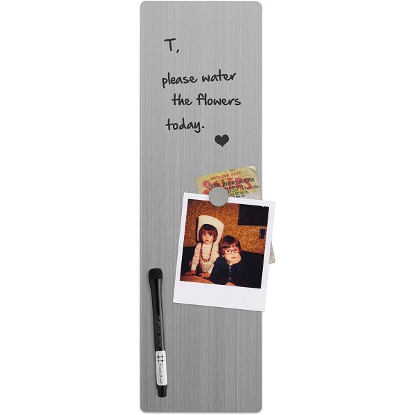 Dry Erase Magnet Board - Edelstahl - EnLister Memobard